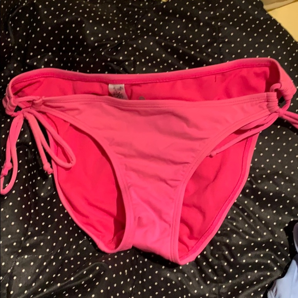 Neon pink bikini bottom